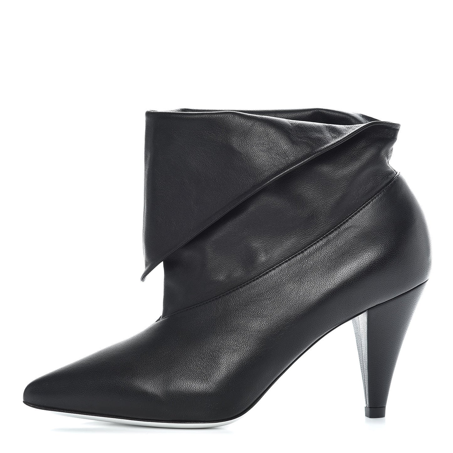Lambskin Bottine Show 80 Ankle Bootie 36 Black