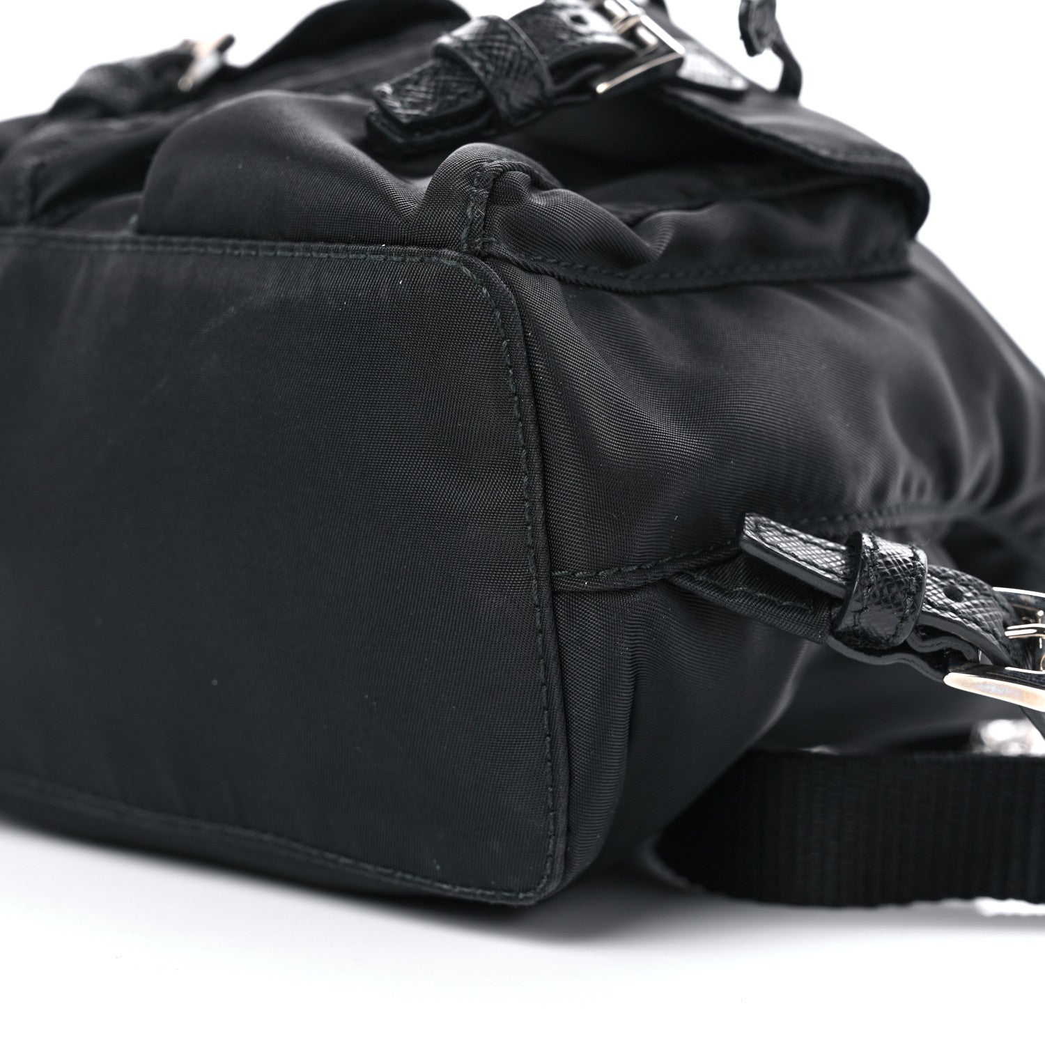 Prada Nylon Vela Mini Crossbody Backpack Black 10 of 10