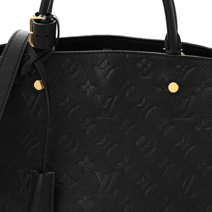 Louis Vuitton Empreinte Montaigne MM Black 7 of 10