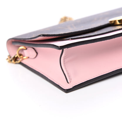 Louis Vuitton Monogram Flore Chain Wallet Rose Ballerine 5 of 9