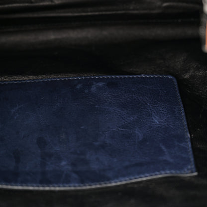Prada Glace Calfskin Twin Pocket Tote Denim 12 of 16