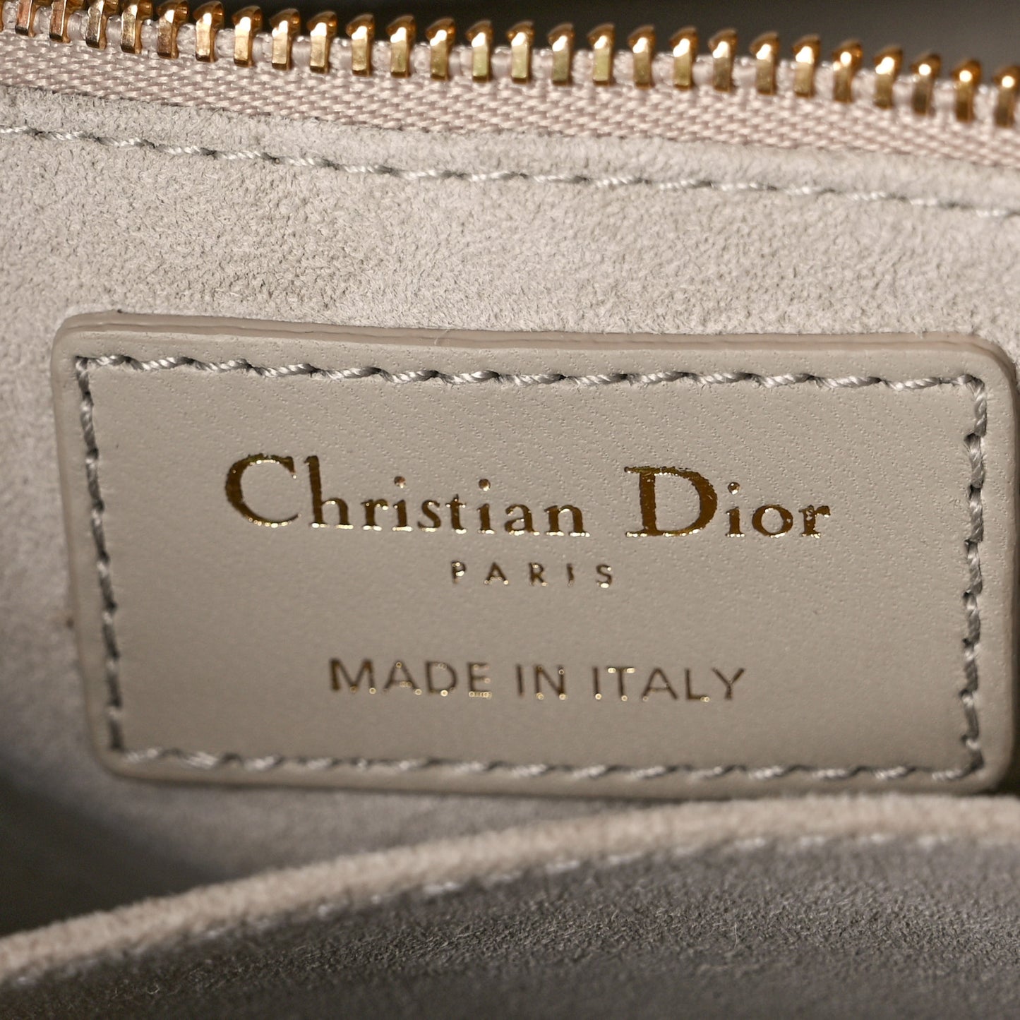 Lambskin Cannage Small My ABCDior Lady Dior Hazelnut