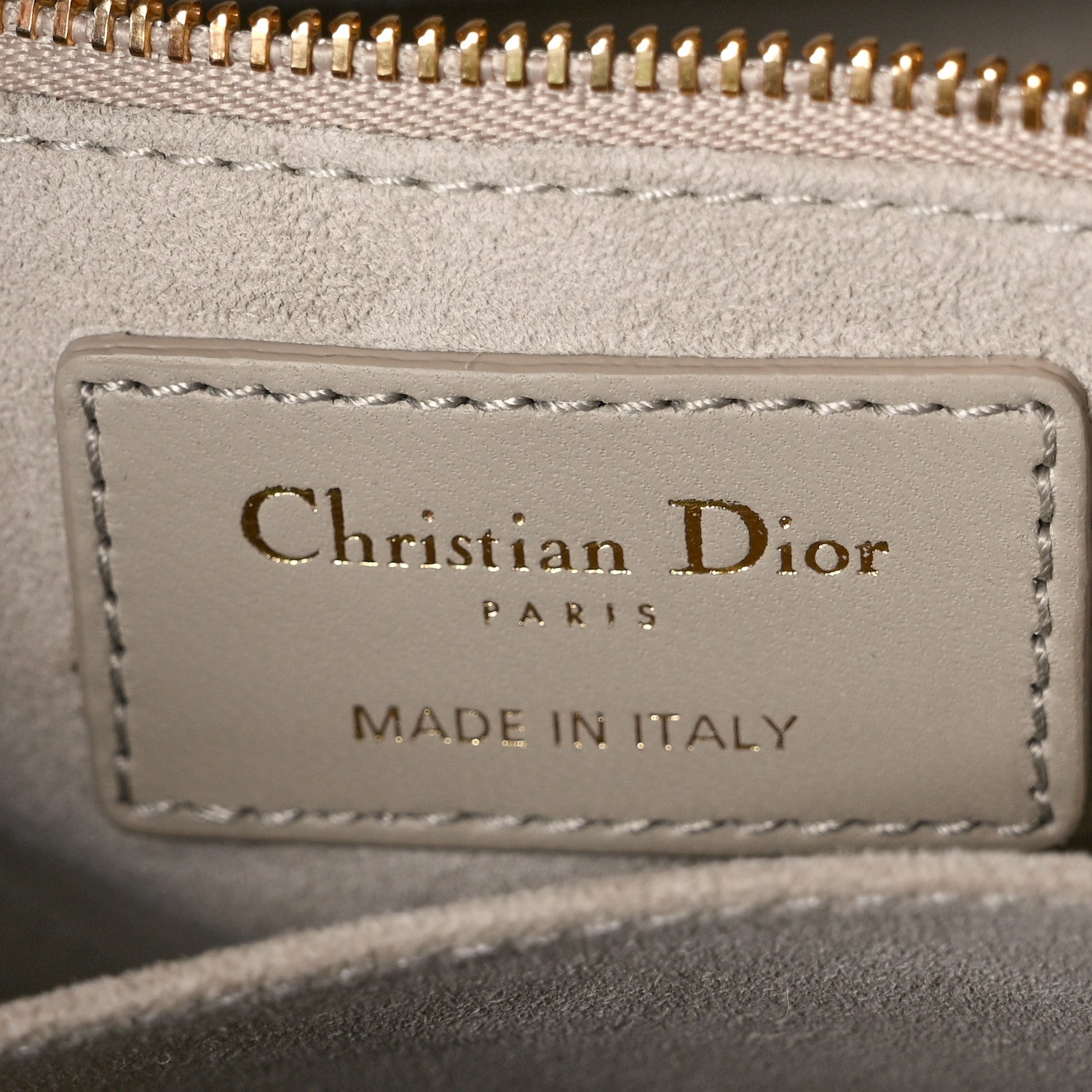 Christian Dior Lambskin Cannage Small My ABCDior Lady Dior Hazelnut 6 of 9