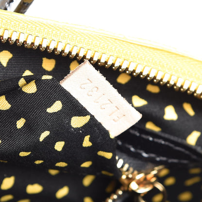 Louis Vuitton Vernis Kusama Infinity Dots Lockit MM Yellow 7 of 7