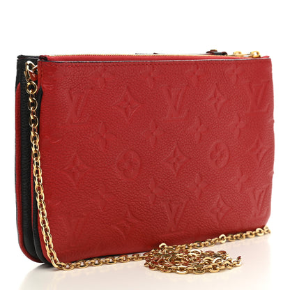 Louis Vuitton Empreinte Double Zip Pochette Marine Rouge 3 of 9