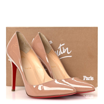 Christian Louboutin Patent Pigalle 100 Pumps 40.5 Nude 13 of 13