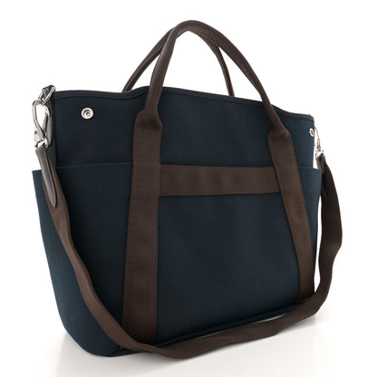 Hermes Toile Sac De Pansage Groom Bleu Navy Feu 4 of 13
