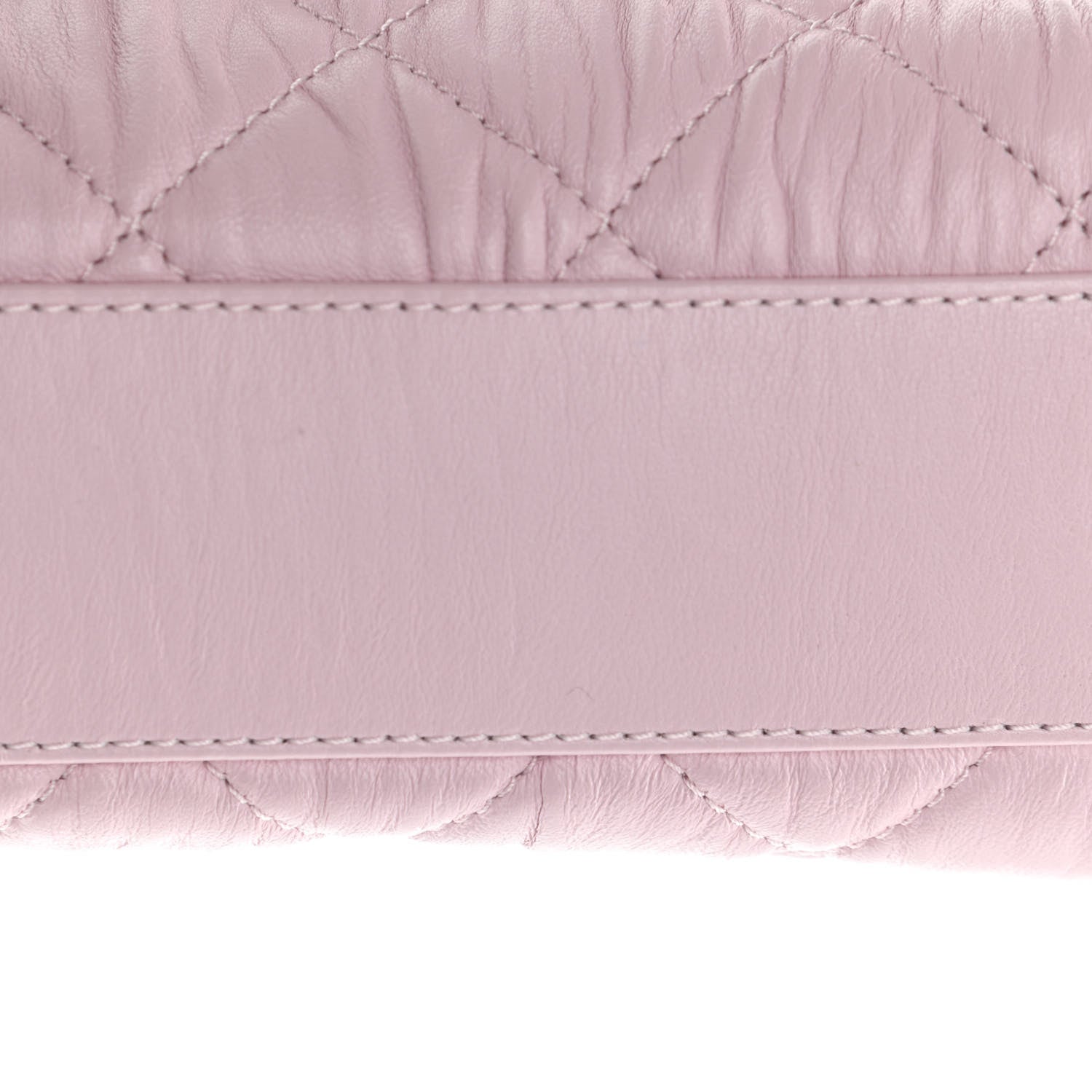 Chanel Crumpled Lambskin Quilted Mini CC Links Top Handle Flap Light Pink 11 of 11