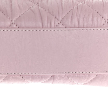 Chanel Crumpled Lambskin Quilted Mini CC Links Top Handle Flap Light Pink 11 of 11