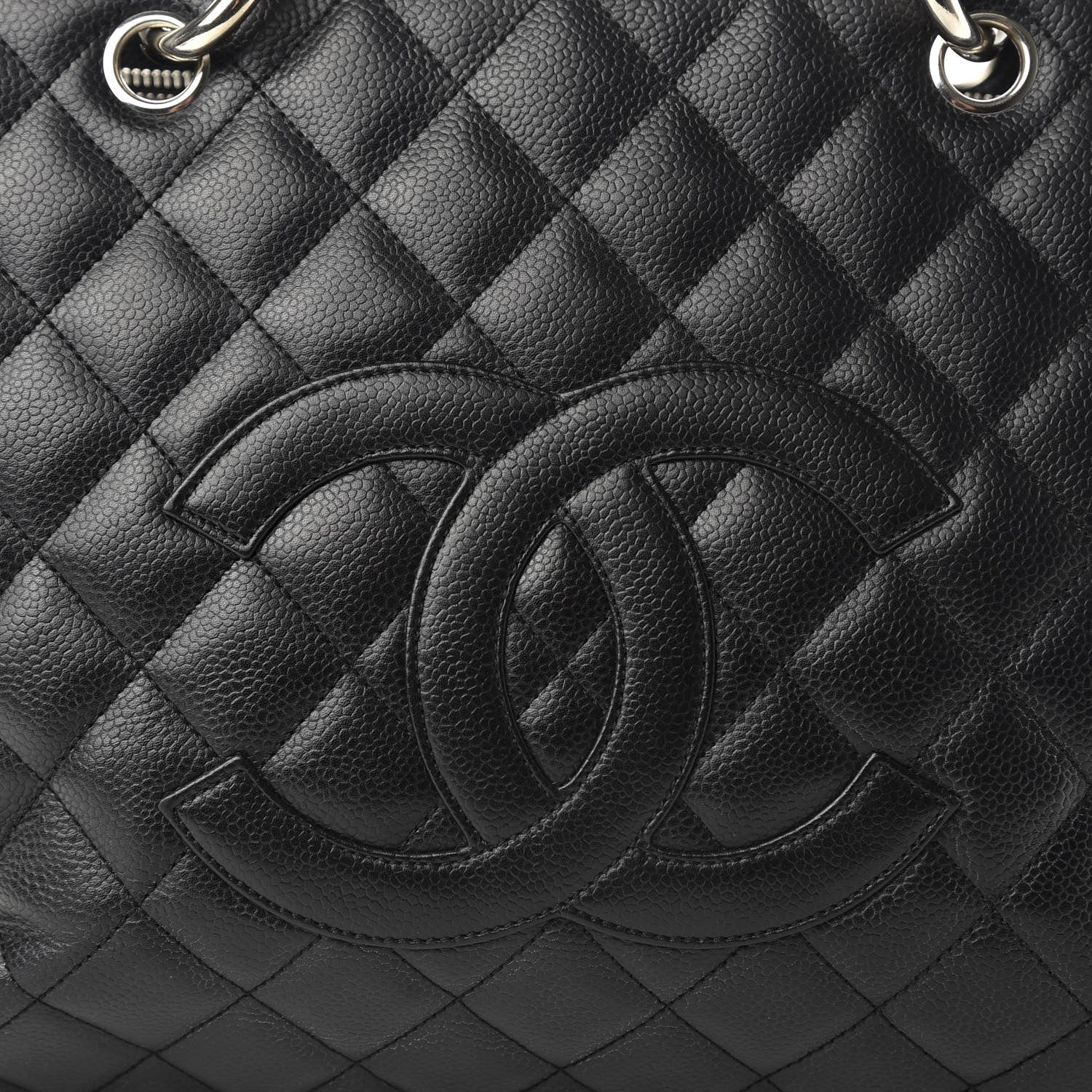 Chanel Caviar Quilted Grand Shopping Tote GST Black 10 of 10
