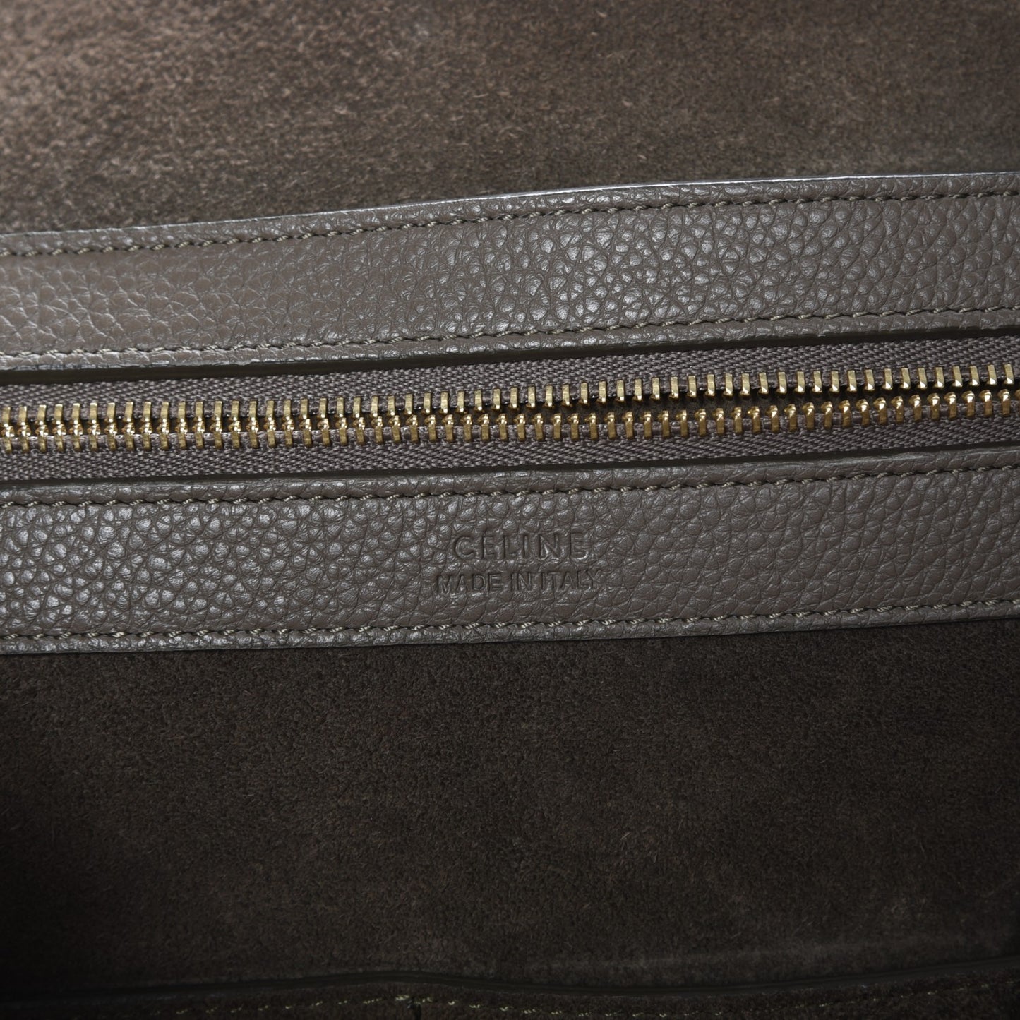 Soft Grained Calfskin Medium Belt Cabas Phantom Taupe
