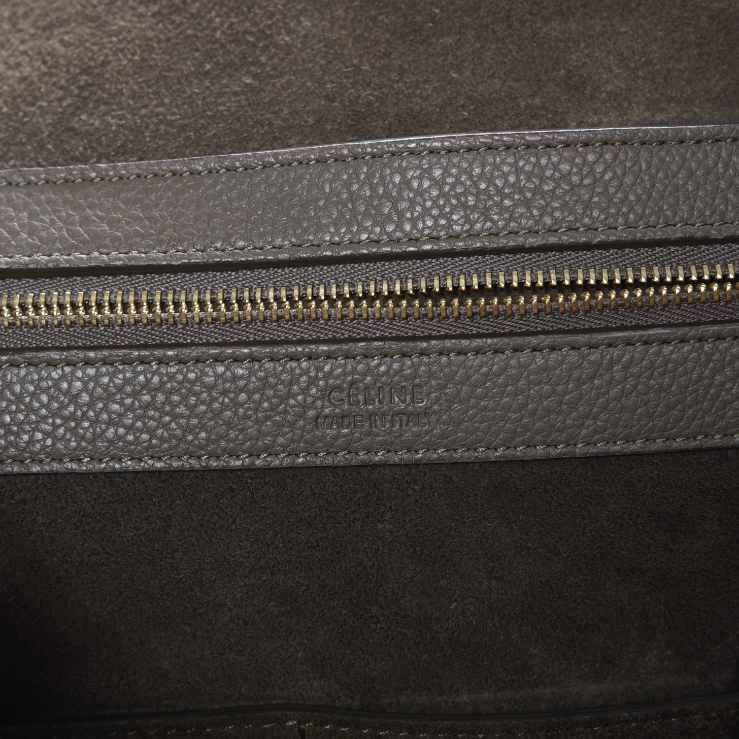 Celine Soft Grained Calfskin Medium Belt Cabas Phantom Taupe 6 of 7