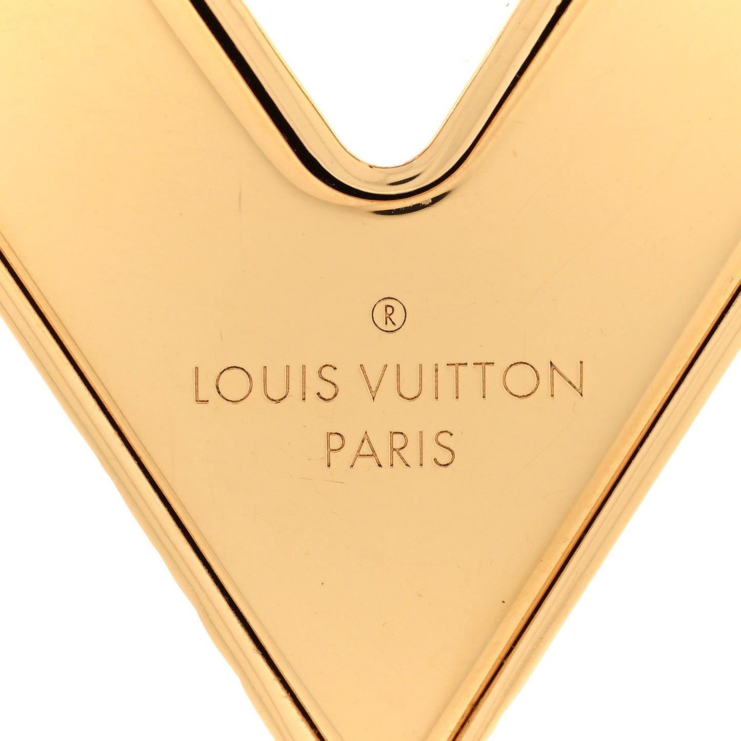 Essential V Guilloche Choker Gold