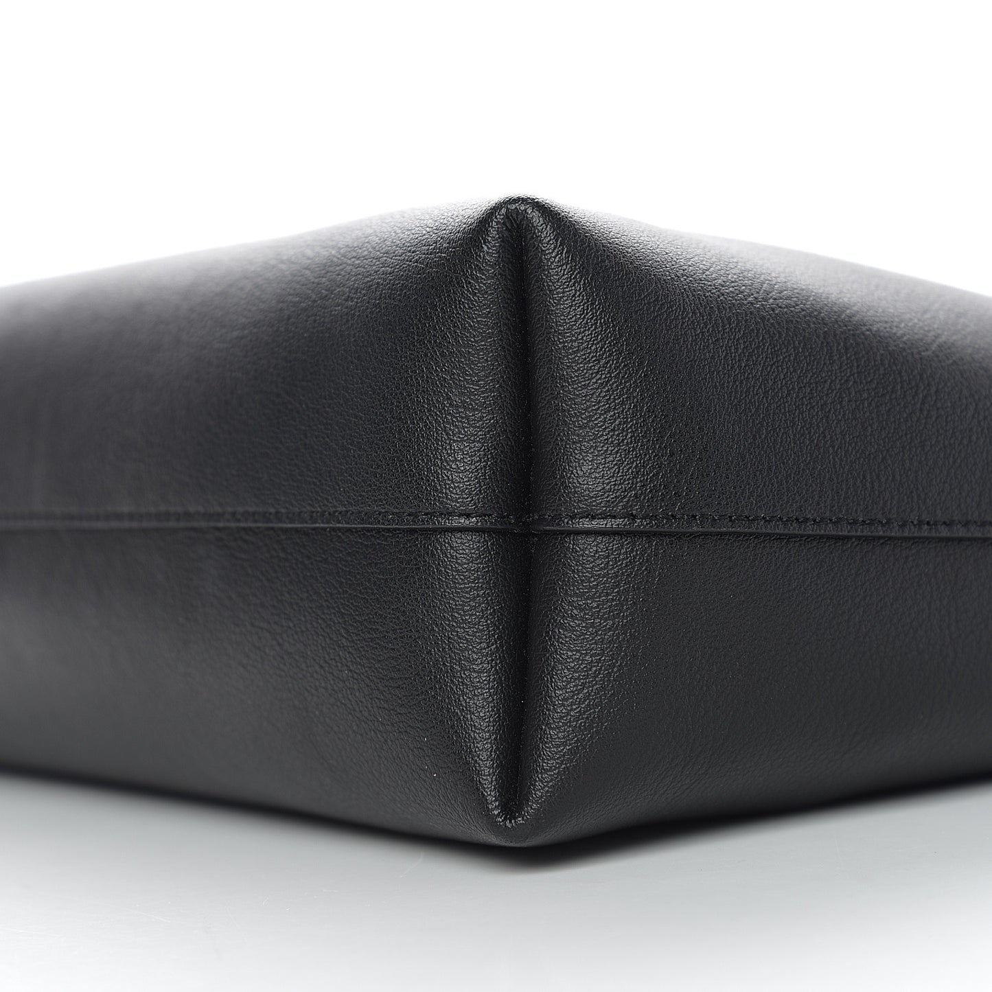 Calfskin Medium Shopping Tote Black