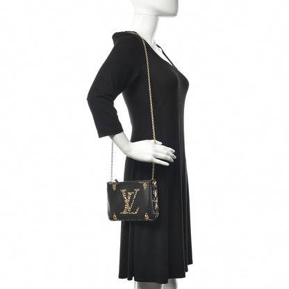 Louis Vuitton Monogram Giant Jungle Pochette Double Zip Black 2 of 10