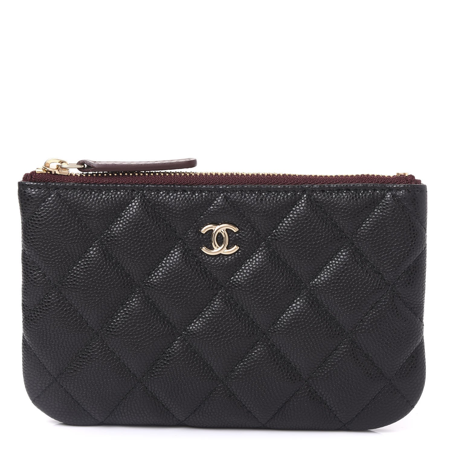 Chanel Caviar Quilted Small Cosmetic Case Black 1 of 10