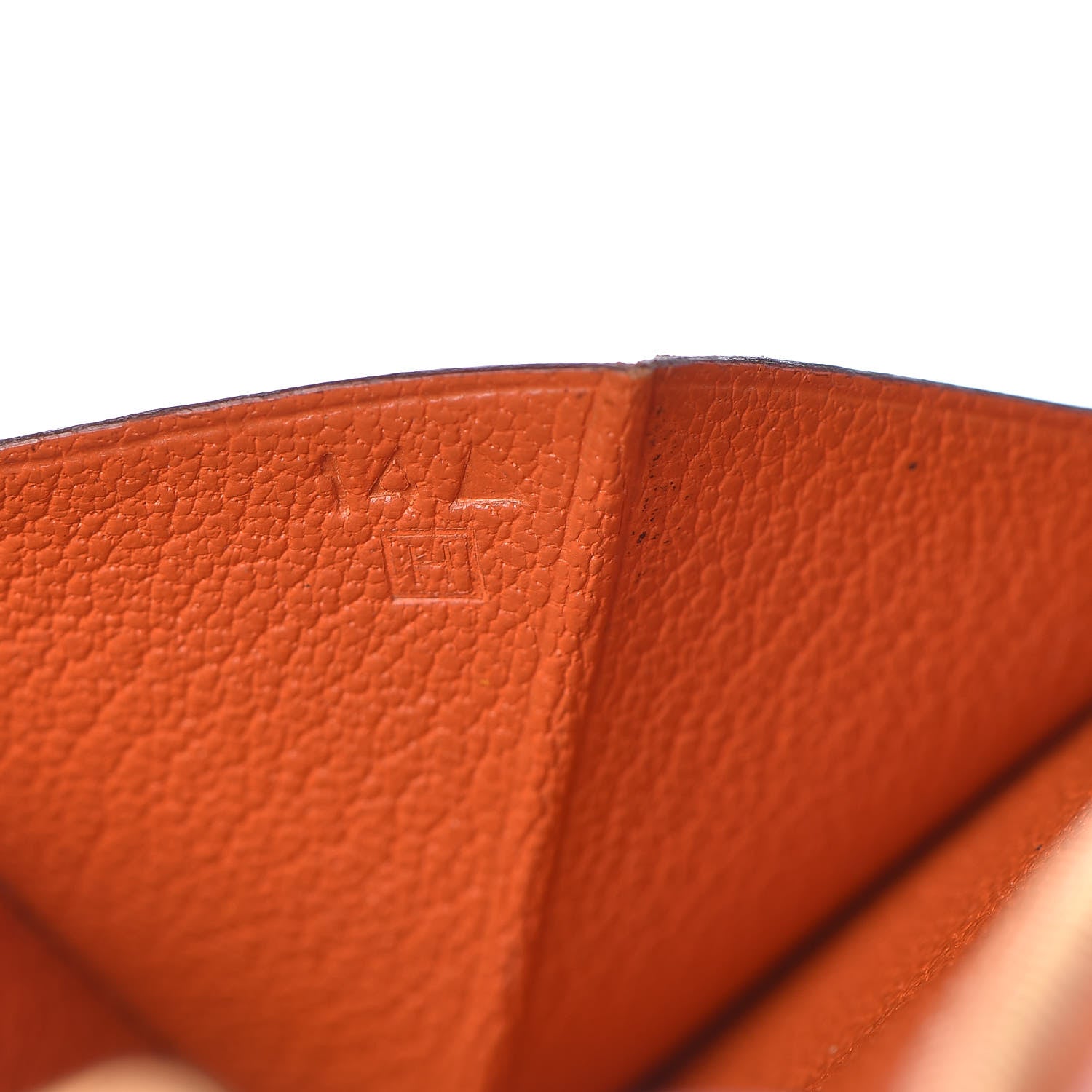 Hermes Shiny Niloticus Crocodile 18K Gold Diamond Bearn Wallet Orange 7 of 17