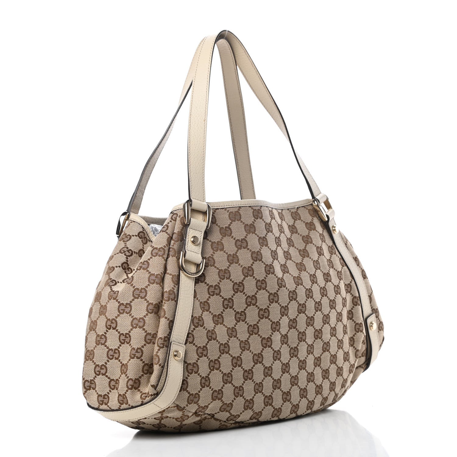 Gucci Monogram Medium Abbey Shoulder Bag Off White 3 of 13