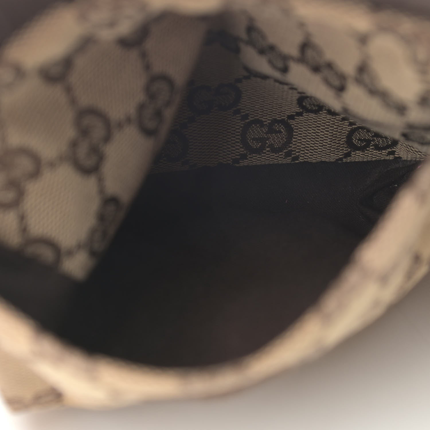 Gucci GG Monogram Web Double Pocket Belt Bag Dark Brown 8 of 16