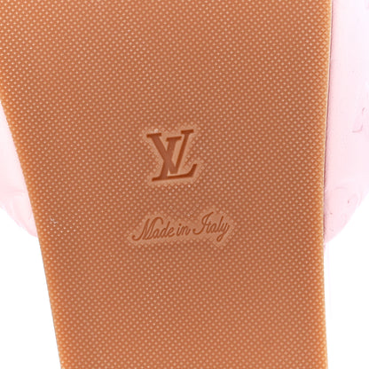 Louis Vuitton Lambskin Embossed Monogram Jumbo Flatform Mule Sandals 39 Rose Clair 6 of 8