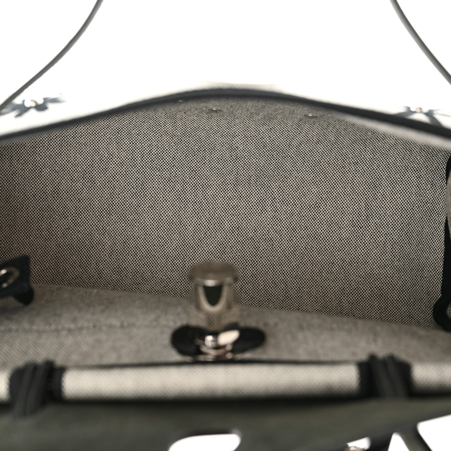 H Plume Canvas Vache Hunter Circuit Rider Hobnailed Herbag Zip Retourne 31 PM Black Ecru