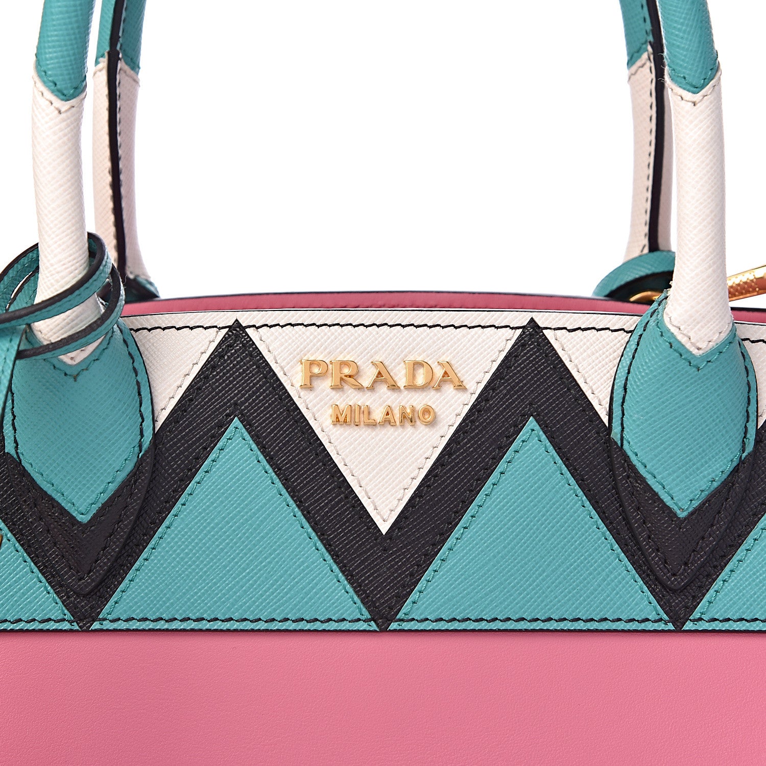 Prada City Calf Saffiano Medium Esplanade Tote Begonia Giad 9 of 9