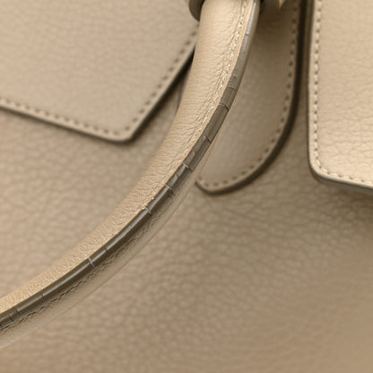 Celine Crisped Calfskin Tie Knot Tote Light Taupe 13 of 19