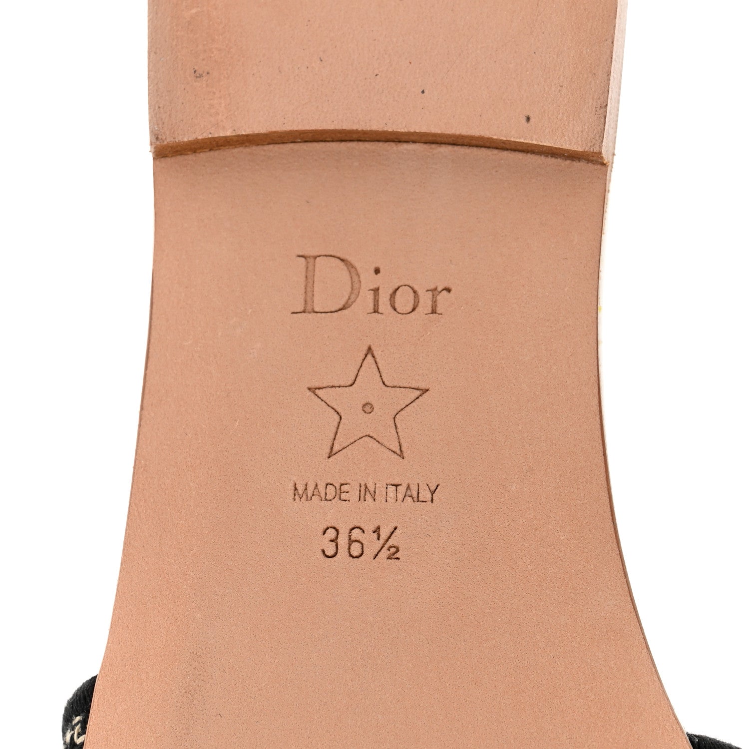Christian Dior Canvas Embroidered Zodiac Mules Slide Sandals 36.5 White Multi 6 of 9