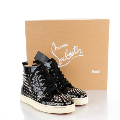 Christian Louboutin Patent Louis Spikes Flat Sneakers 36 Black 9 of 9