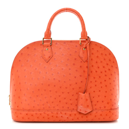 Louis Vuitton Ostrich Alma PM Piment 1 of 10