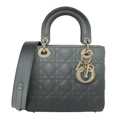 Christian Dior Lambskin Cannage Gradient Small My ABCDior Lady Dior Grey 1 of 13