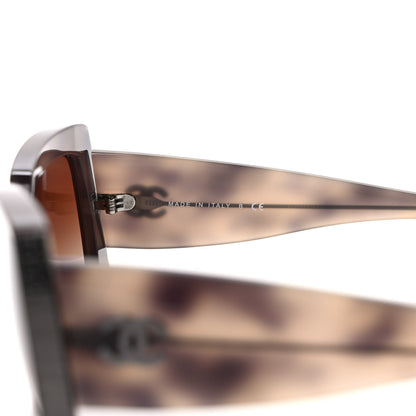 Chanel Acetate Rectangle Sunglasses 5435-A Tortoise 7 of 8
