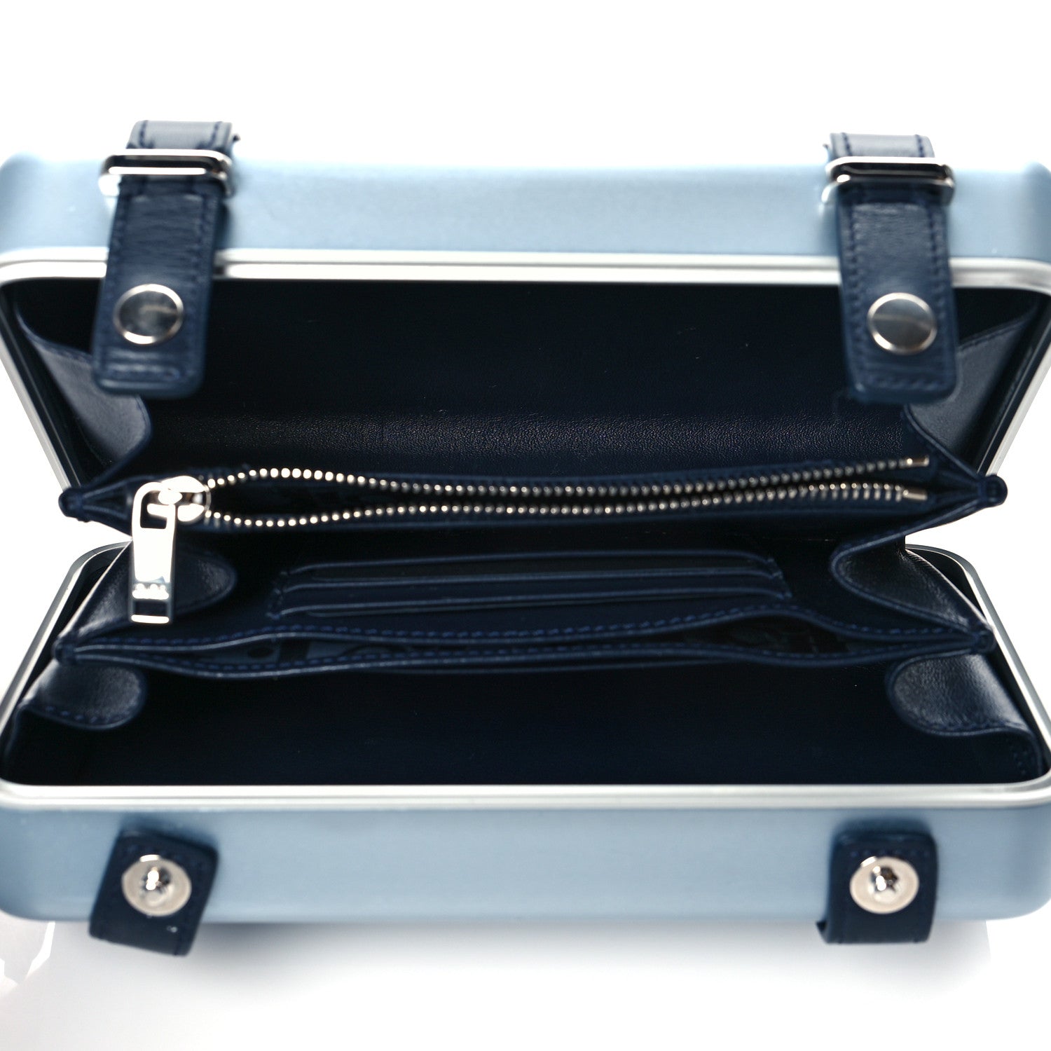 Christian Dior X RIMOWA Aluminum Personal Clutch On Strap Bleu 5 of 10