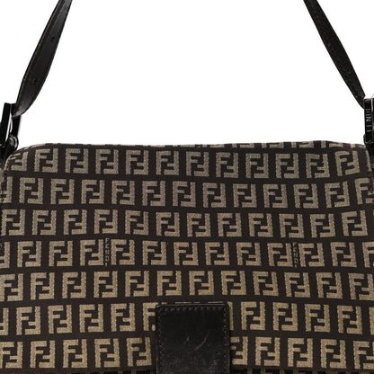 Fendi Zucchino Vitello Mama Baguette Testa di Moro Beige 19 of 26