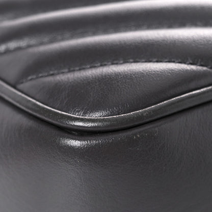 Saint Laurent Calfskin Matelasse Monogram Lou Camera Bag Grey Kaki 10 of 20