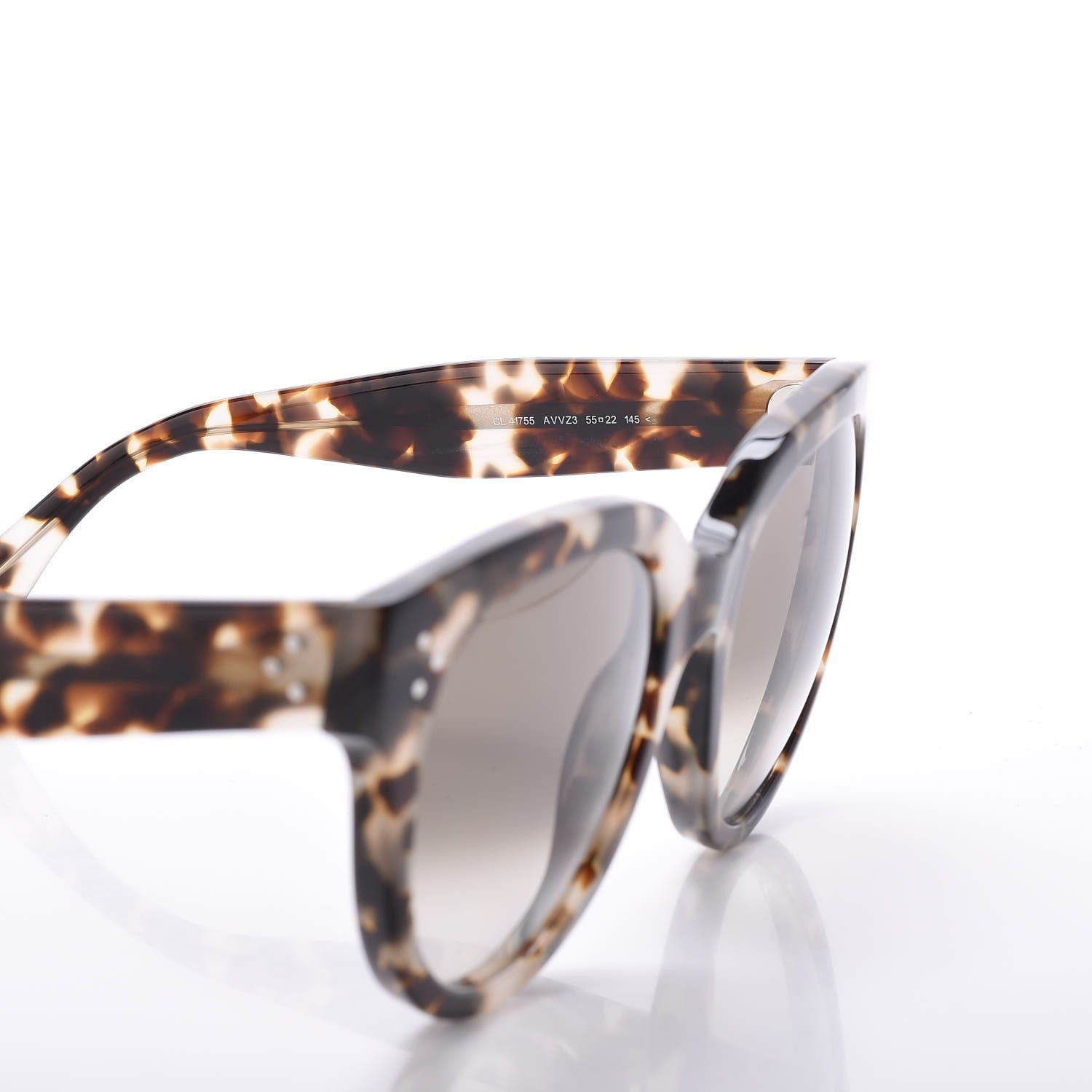 Celine Audrey Sunglasses CL 41755 Spotted Havana 6 of 8