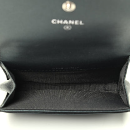 Chanel Caviar Quilted Vintage Mademoiselle Flap Card Holder Black 5 of 8