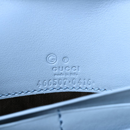 Gucci Microguccissima Crossbody Wallet Mineral Blue 6 of 9