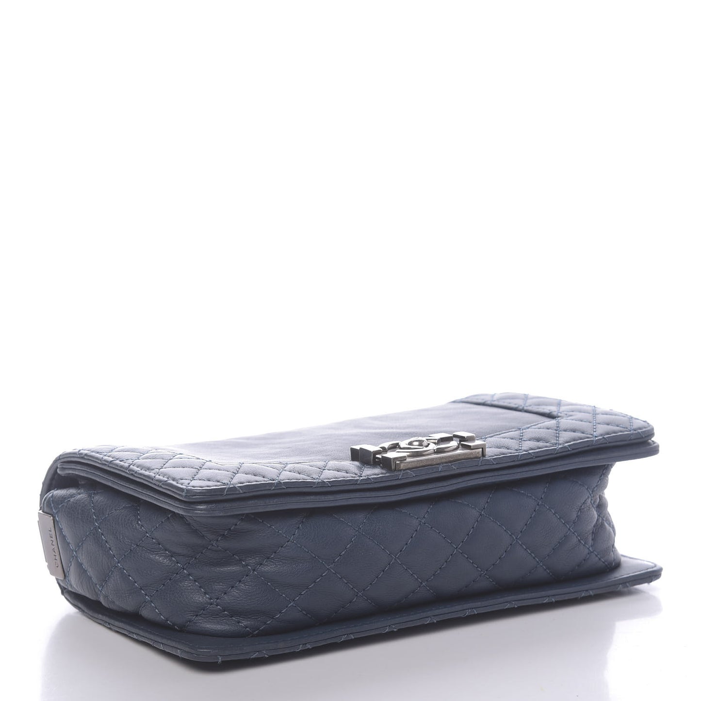 Calfskin Small Boy Reverso Flap Dark Blue