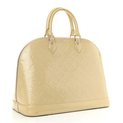 Louis Vuitton Vernis Alma GM Blanc Corail 3 of 13