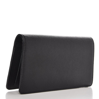 Chanel Caviar Stich Timeless CC Yen Wallet Black 3 of 10