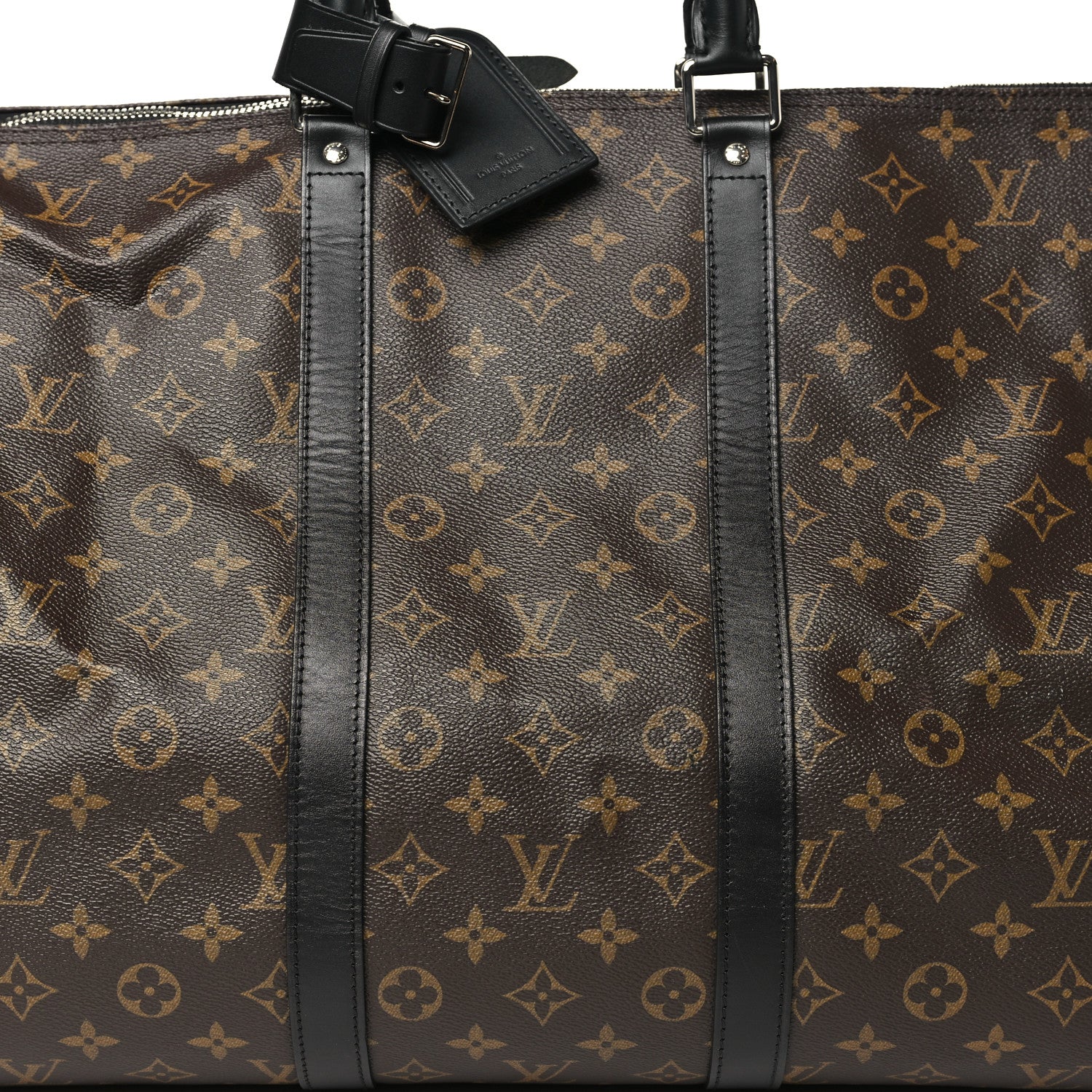Louis Vuitton Monogram Macassar Keepall Bandouliere 55 6 of 9