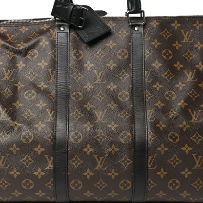Louis Vuitton Monogram Macassar Keepall Bandouliere 55 6 of 9