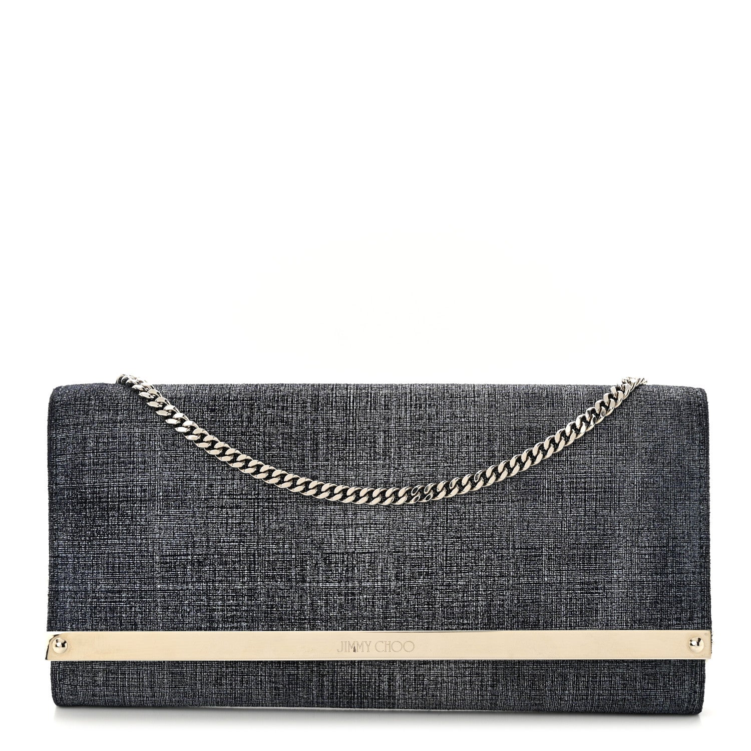 Jimmy Choo Denim Milla Clutch Blue 1 of 11