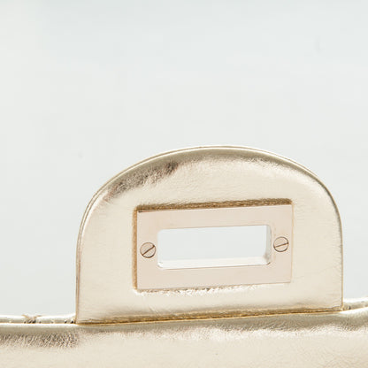 Chanel Metallic Aged Calfskin Quilted 2.55 Reissue 226 Flap Gold 6 of 9