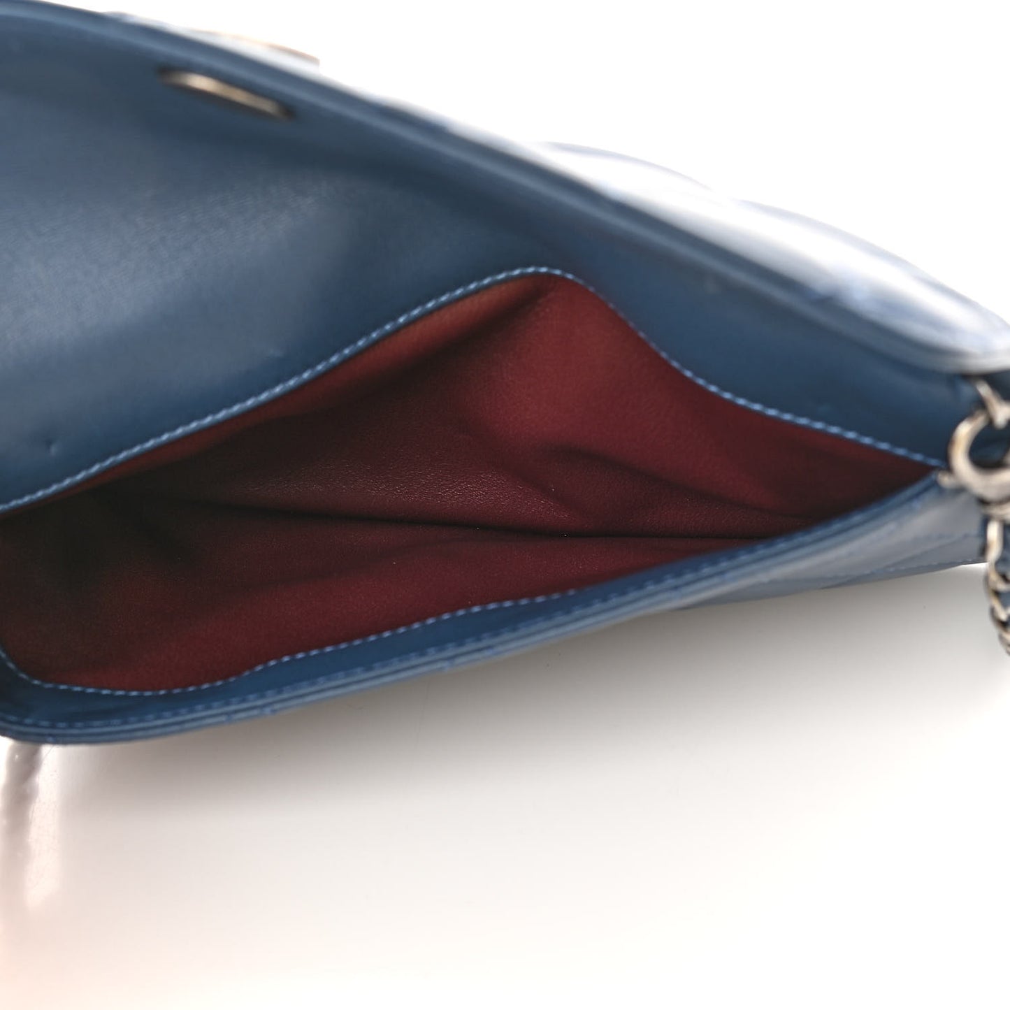 Caviar Lambskin Quilted Coco Break Camera Case Navy Blue