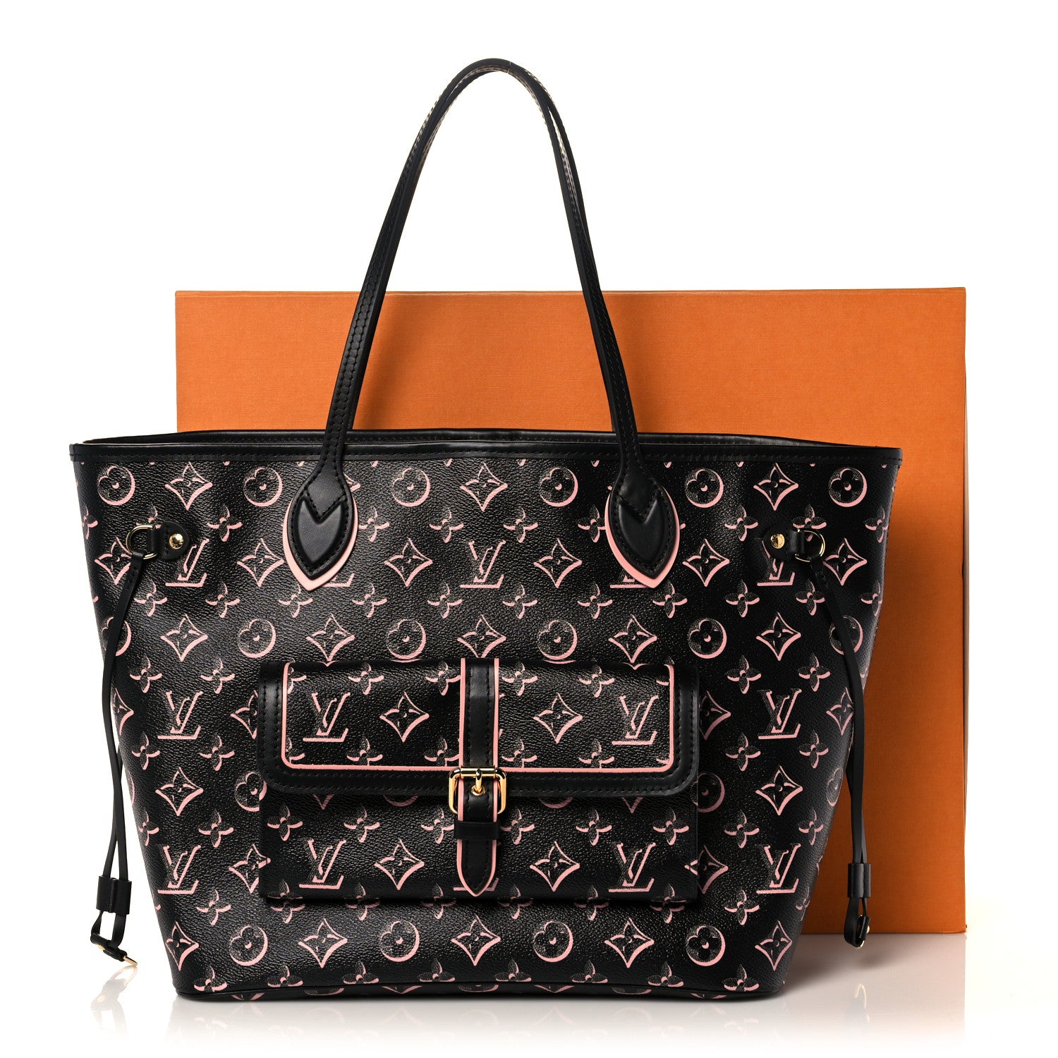 Louis Vuitton Monogram Fall For You Neverfull MM Black 9 of 9