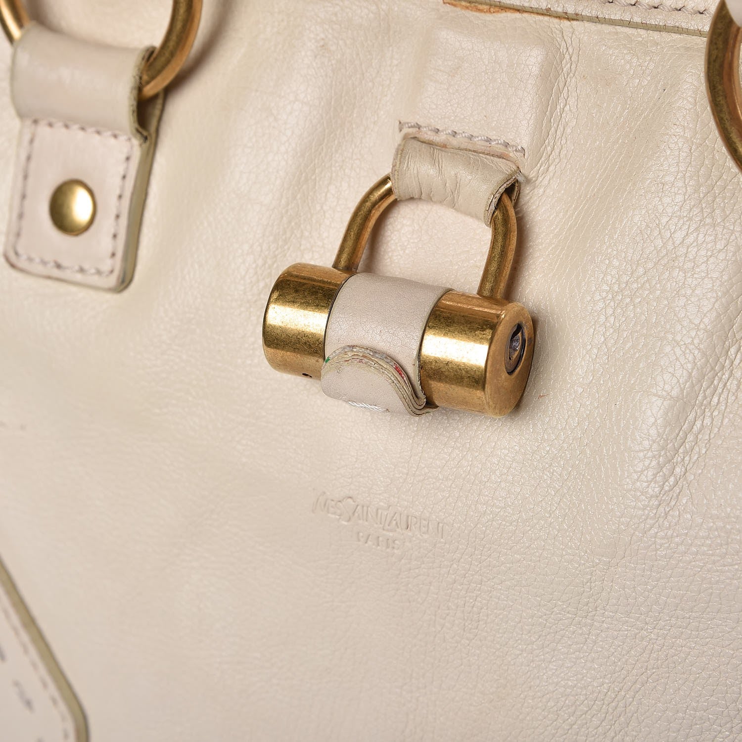 Saint Laurent Calfskin Oversized Muse Ivory 20 of 23