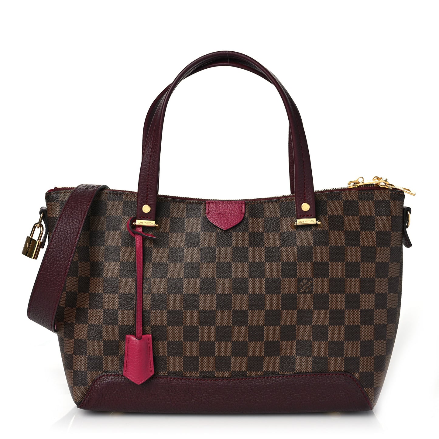 Damier Ebene Cuir Taurillon Hyde Park Fuchsia