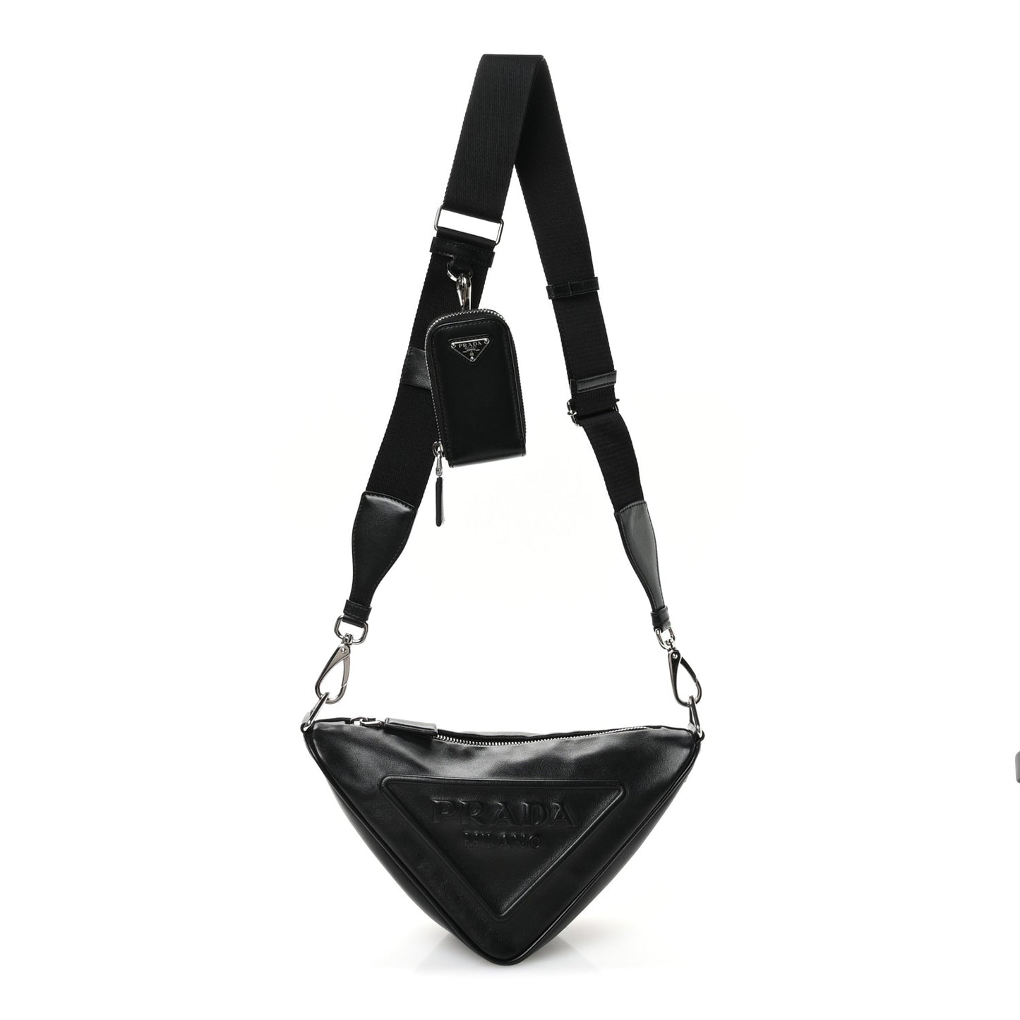 Grace Lux Triangle Shoulder Bag Black